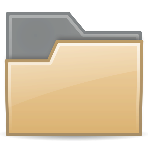 SVG Semitransparent file folder