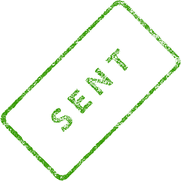 SVG Sent Business Stamp Vector