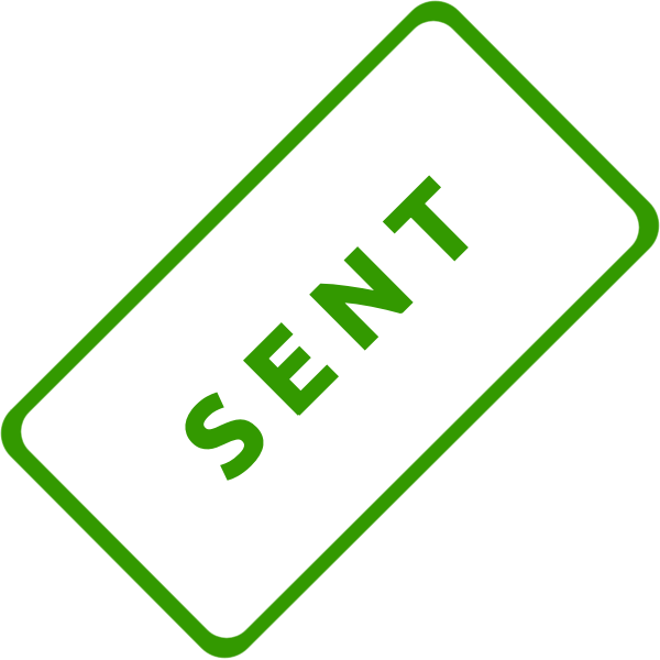 SVG Sent Business Vector Stamp