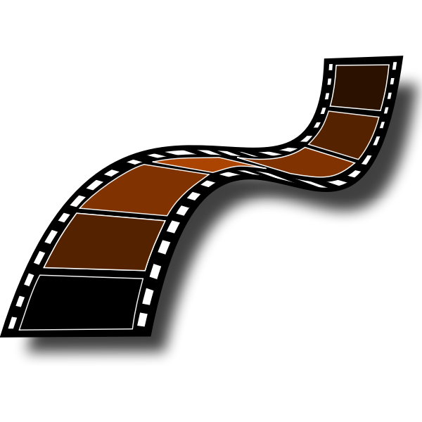 SVG Sepia film strip vector image