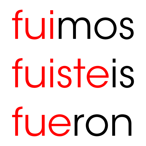 SVG ser ir preterite tense