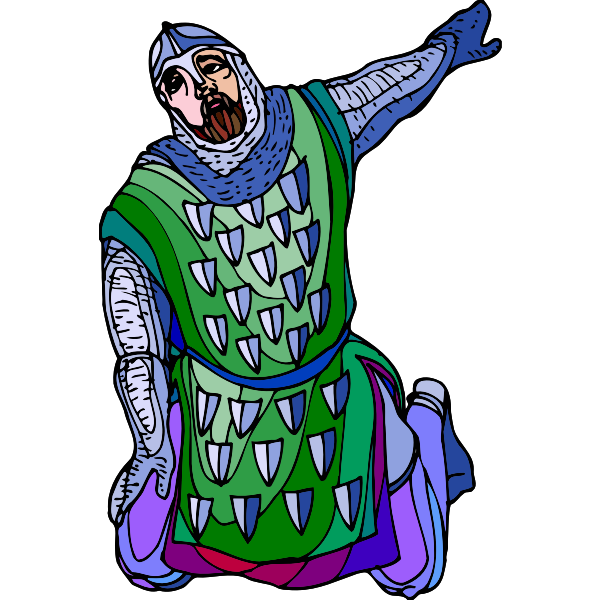 SVG Seregeant kneeling