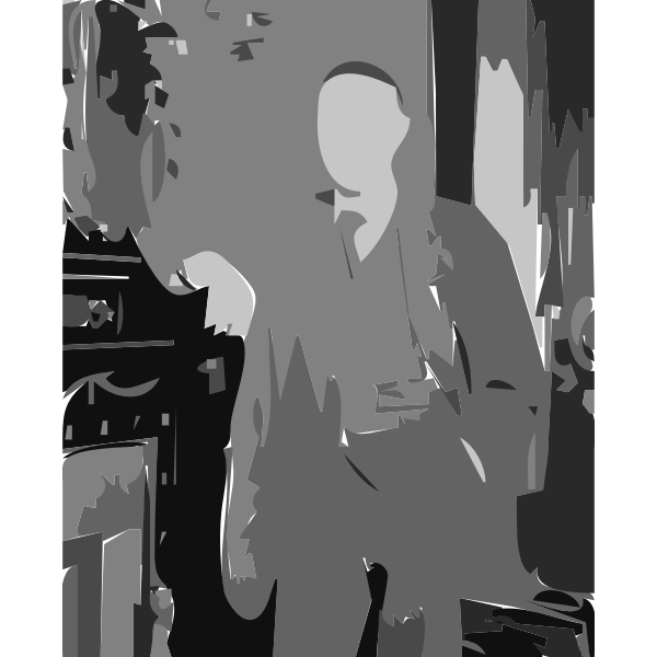 SVG Sergei Rachmaninoff LOC 30160 cropped autotrace