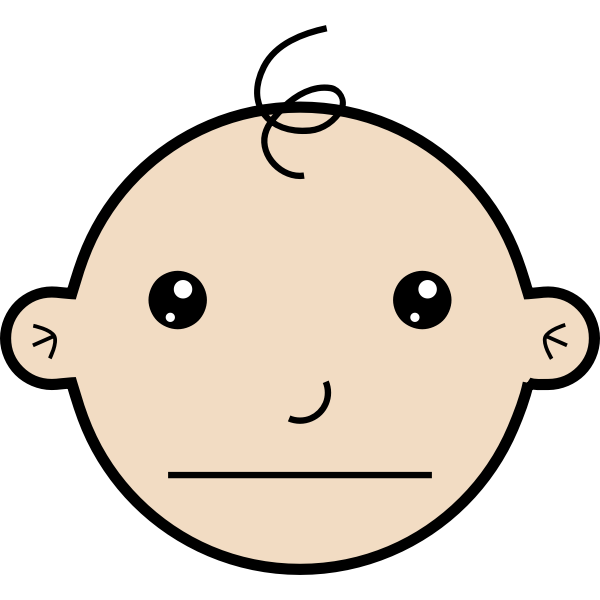 SVG Serious baby