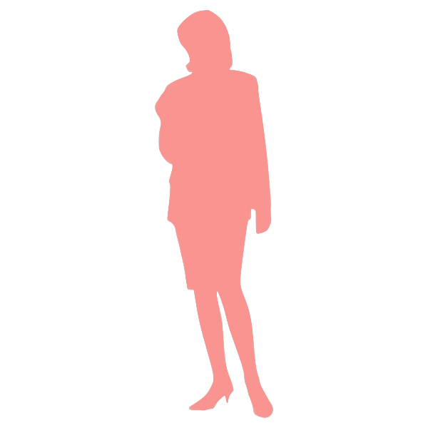 SVG Serious business lady
