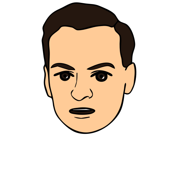 SVG Serious face
