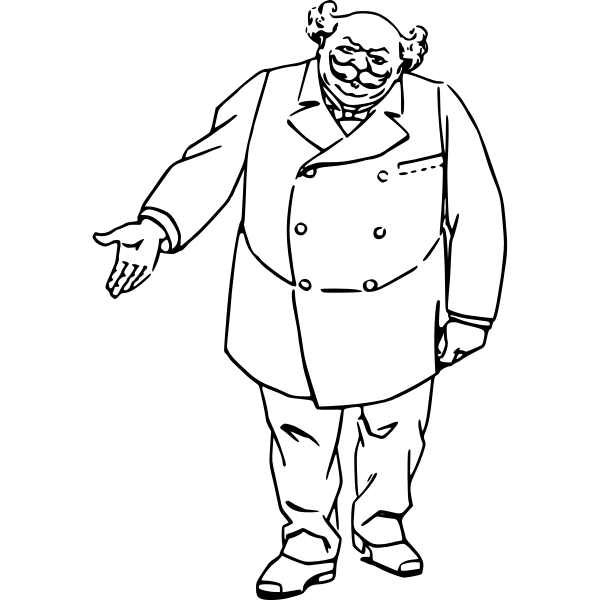 SVG Serious man