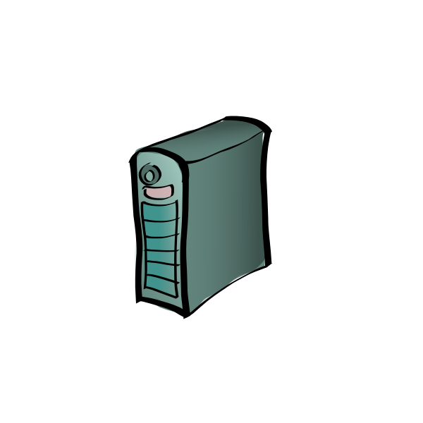 SVG Server cartoon drawing