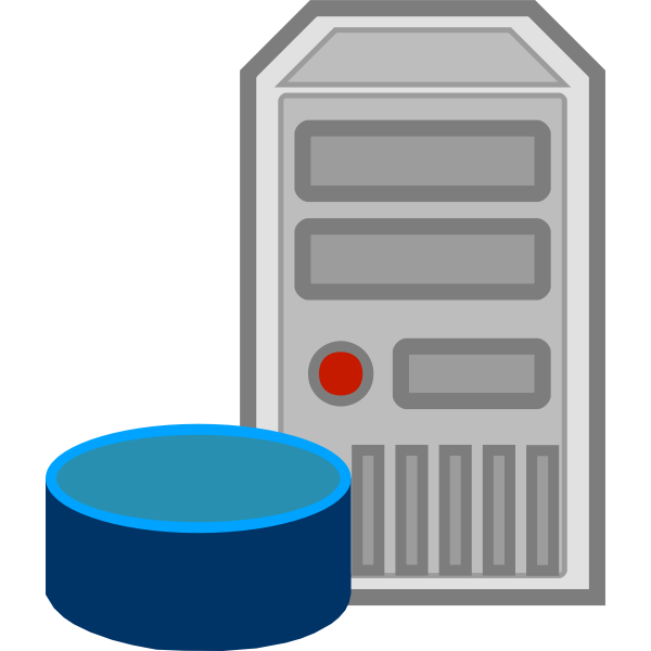SVG Server database icon vector image