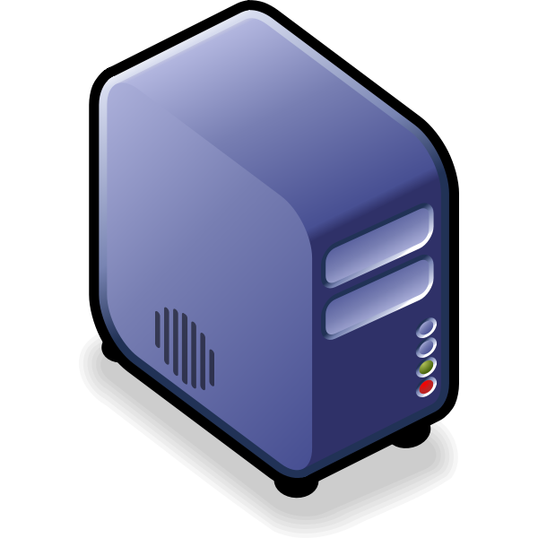 SVG Server diagram icon vector image