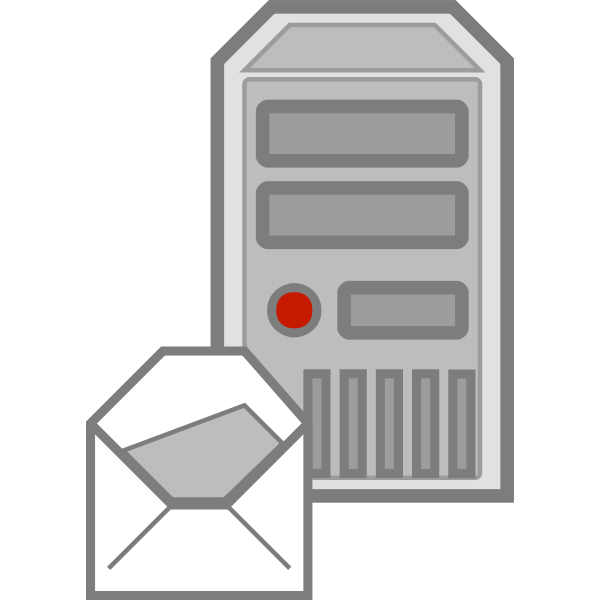 SVG Server e-mail icon vector image