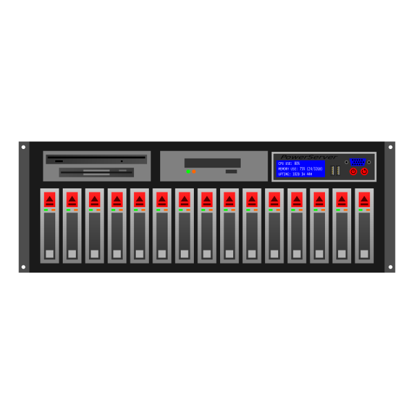 SVG Server rack vector clip art