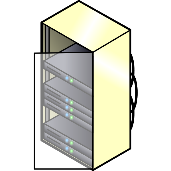 SVG Servers closet vector image