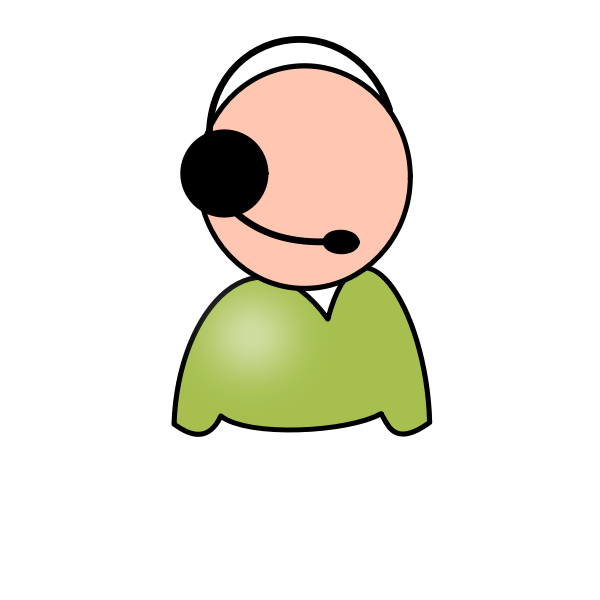 SVG Service desk employee