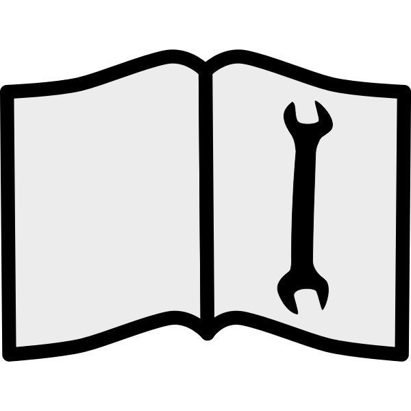 SVG Service manual sign vector image