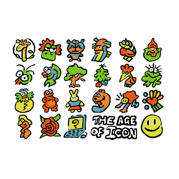 SVG Set of cartoon icons