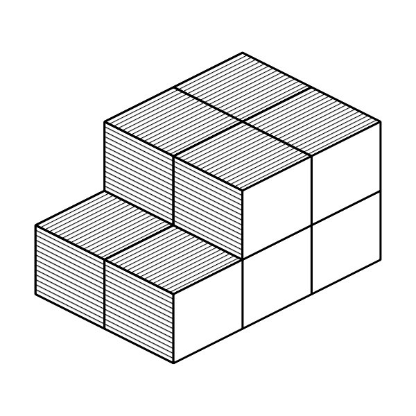 SVG Set of cubes