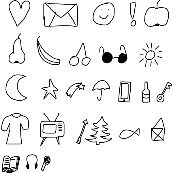 SVG Set of doodles