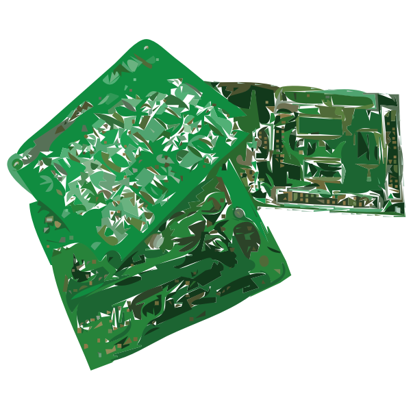 SVG set of electronic boards