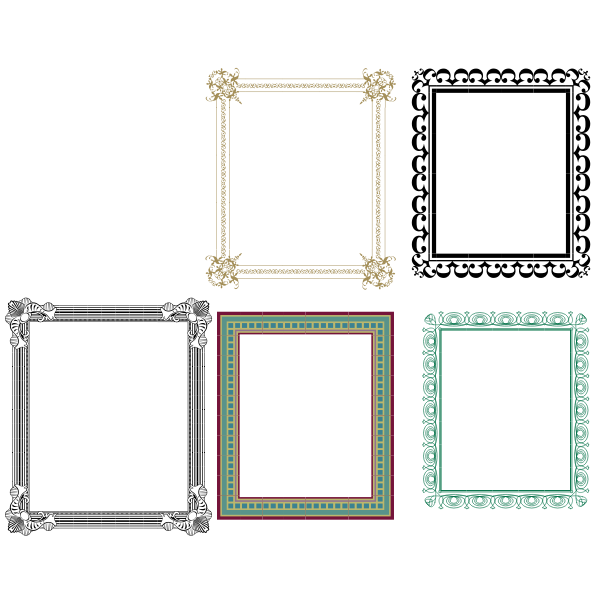 SVG Set of frames