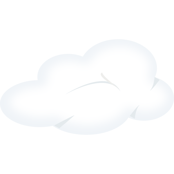 SVG Set of soft clouds