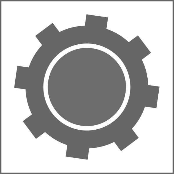 SVG Settings symbol