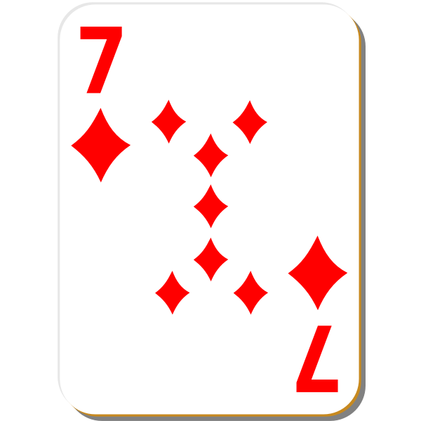 SVG Seven of diamonds vector drawing
