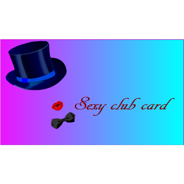 SVG Sexy club card