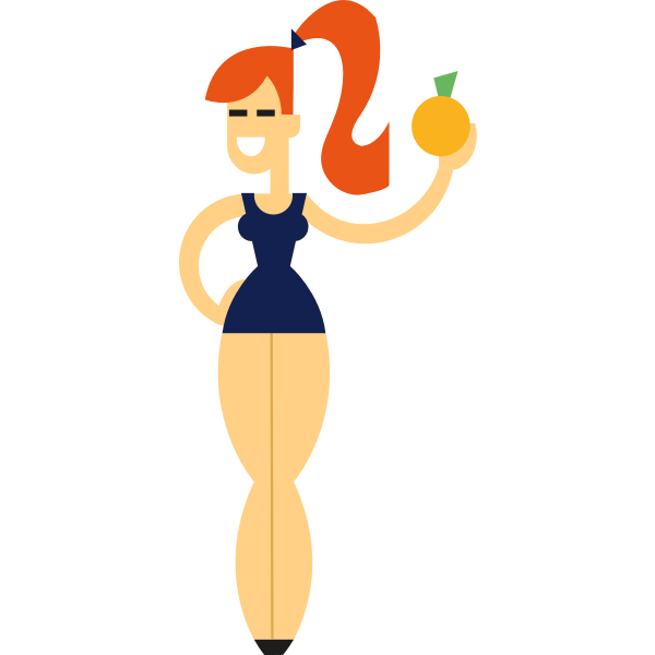 SVG Sexy girl B