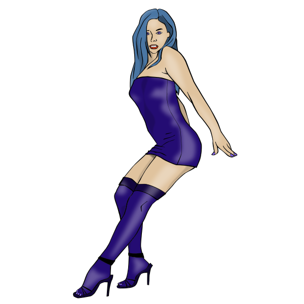 SVG Sexy woman