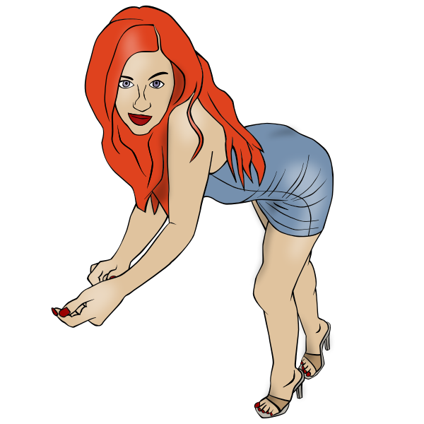 SVG Sexy woman