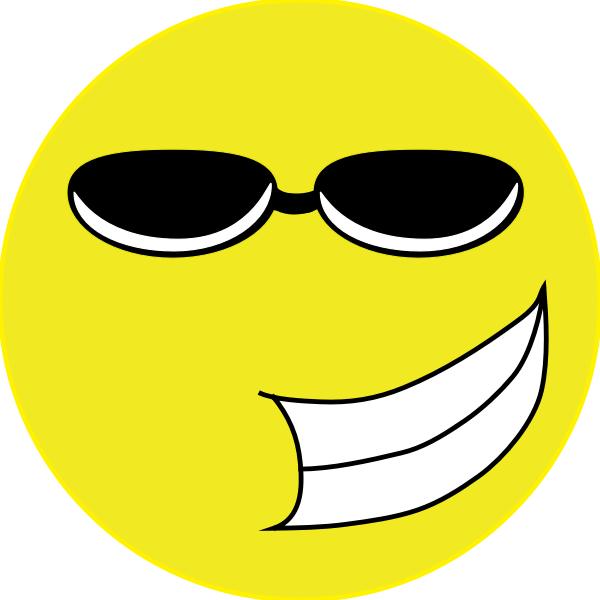 SVG Shady smiley