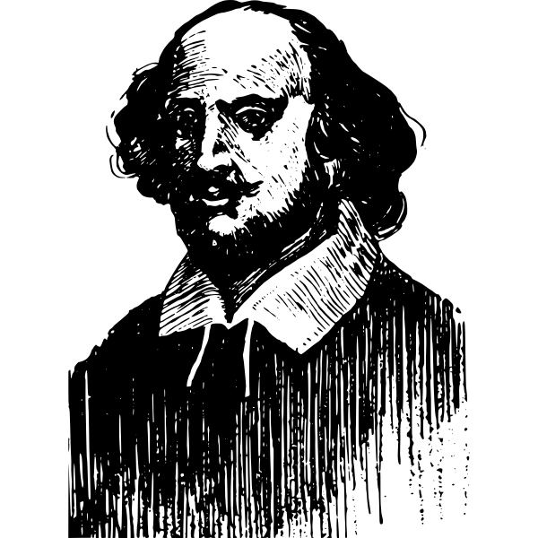 SVG Shakespeare039s face