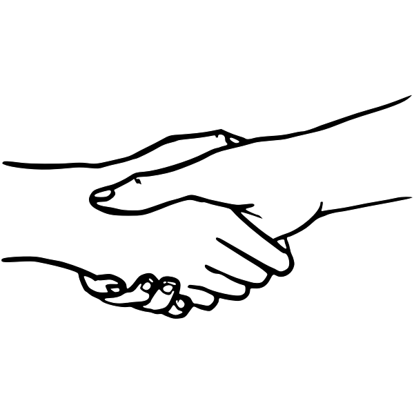 SVG Shaking hands illustration