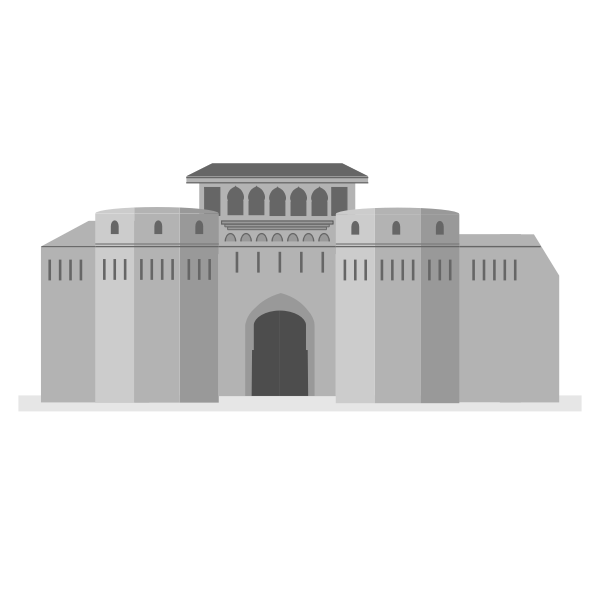 SVG Shaniwarwada fort vector clip art
