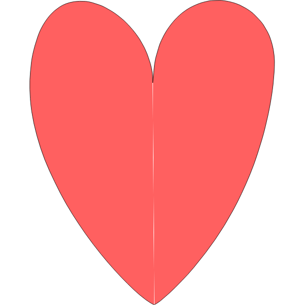 SVG Shape of heart vector image