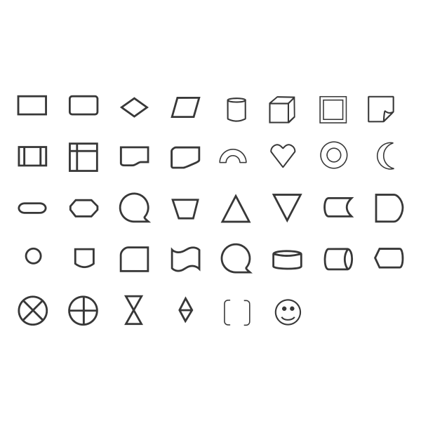 SVG Shapes and icons set