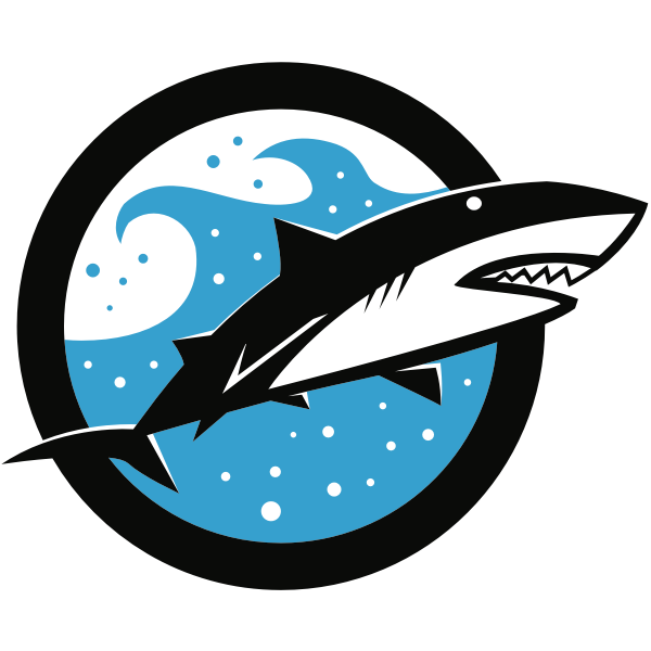 SVG Shark in circle