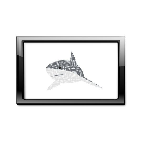 SVG Shark in frame