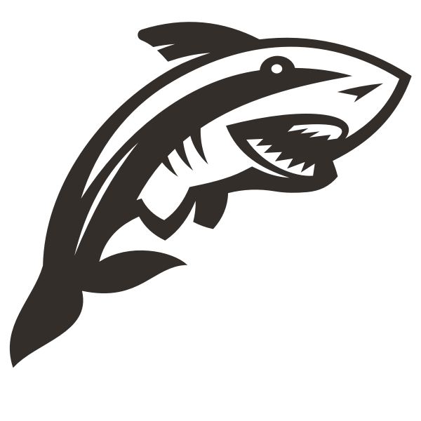 SVG Shark silhouette cut file