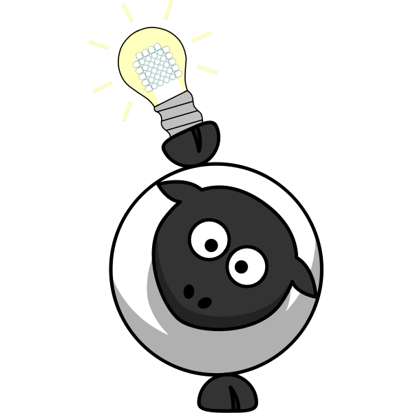 SVG Sheep and light bulb