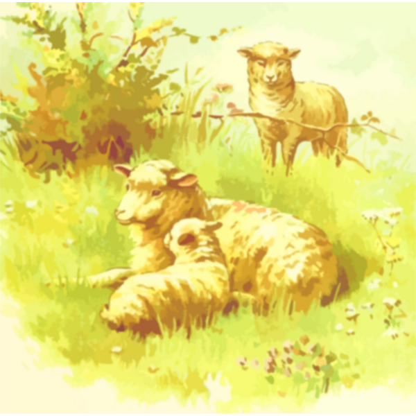 SVG Sheep in field