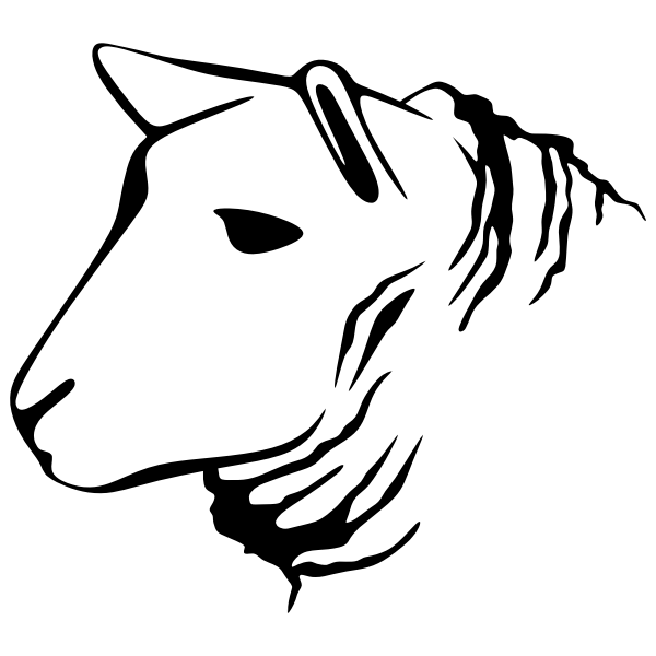 SVG Sheep line art