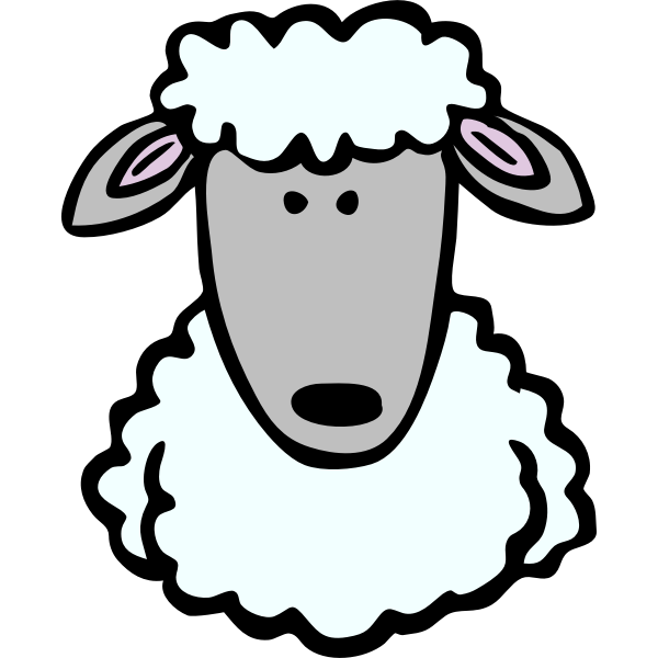 SVG Sheep simple drawing