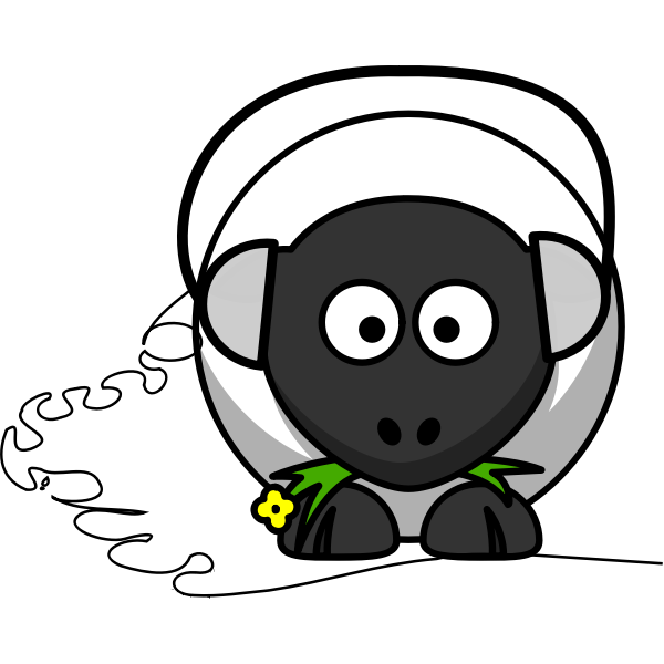 SVG Sheep with headphones