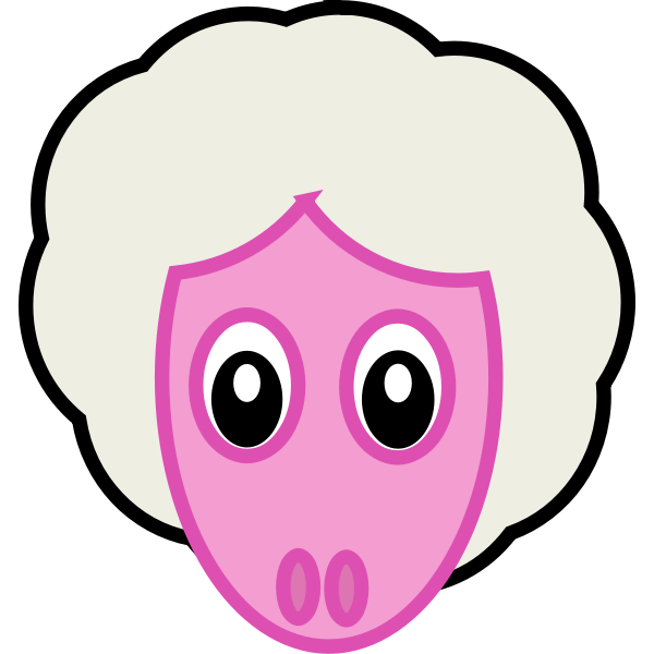 SVG Sheep039s head