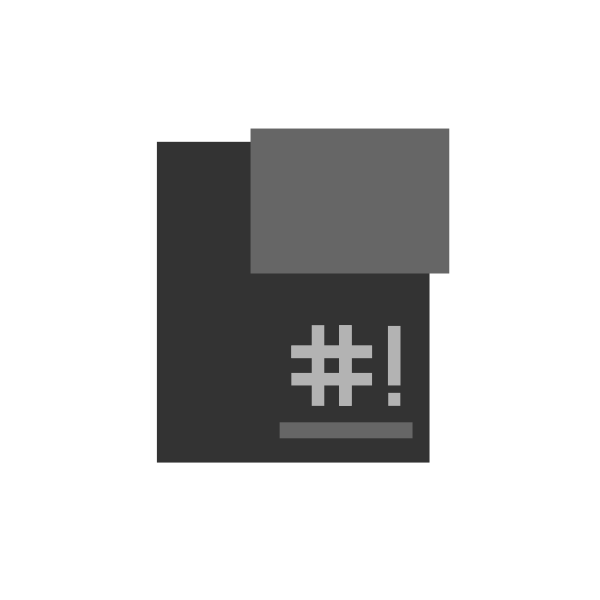 SVG shellscript icon onix