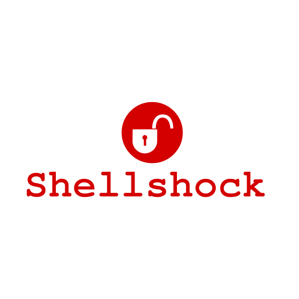 SVG shellshock logo lock