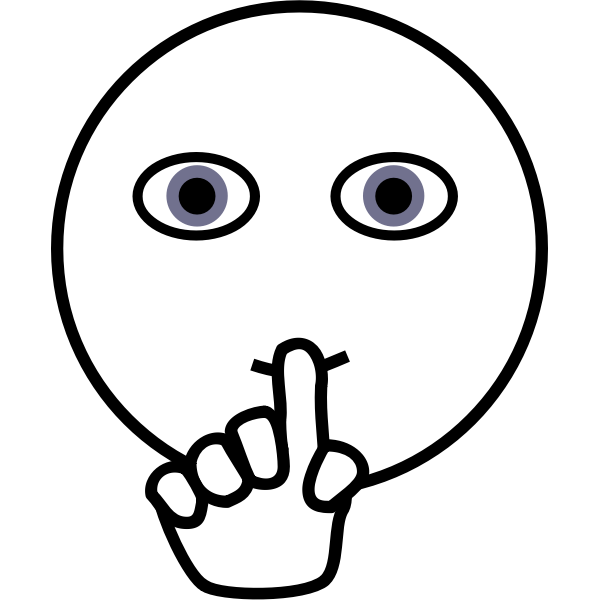SVG Shhh icon vector illustration