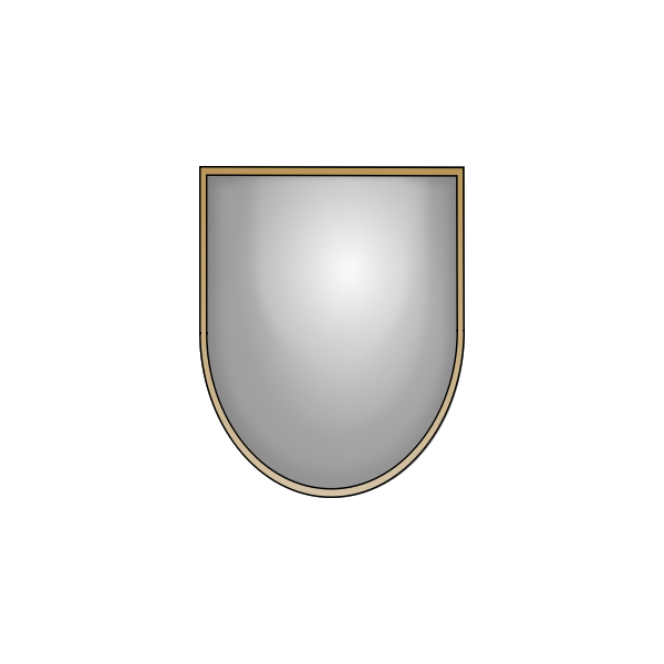 SVG Shield with gold border vector graphics